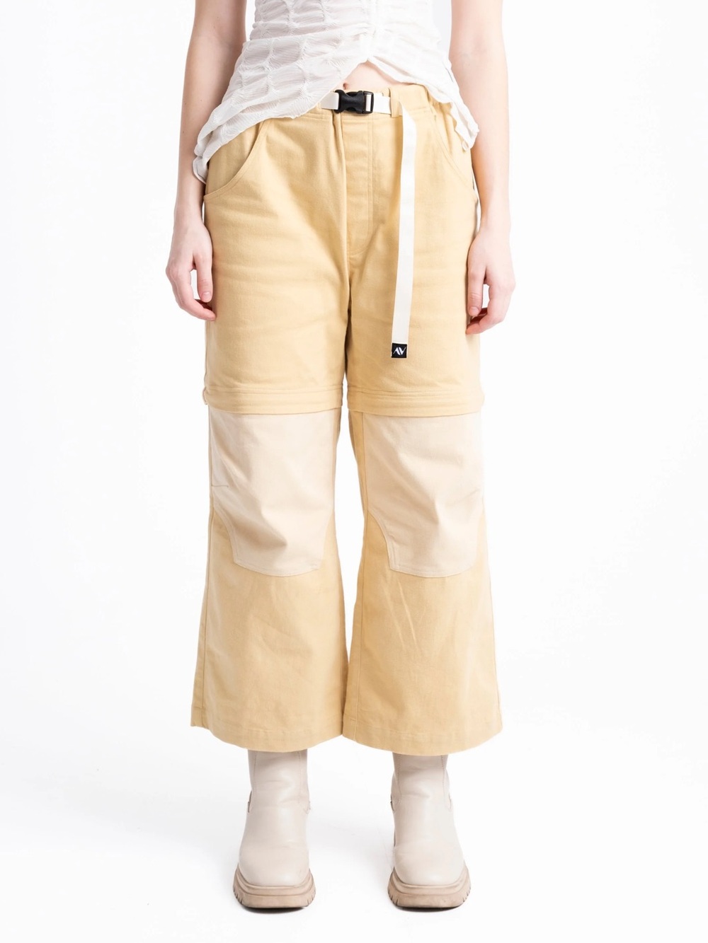 NWT Atas Awan Boundless Convertible Pants 1.0 - Limestone size small womens - Picture 2 of 11